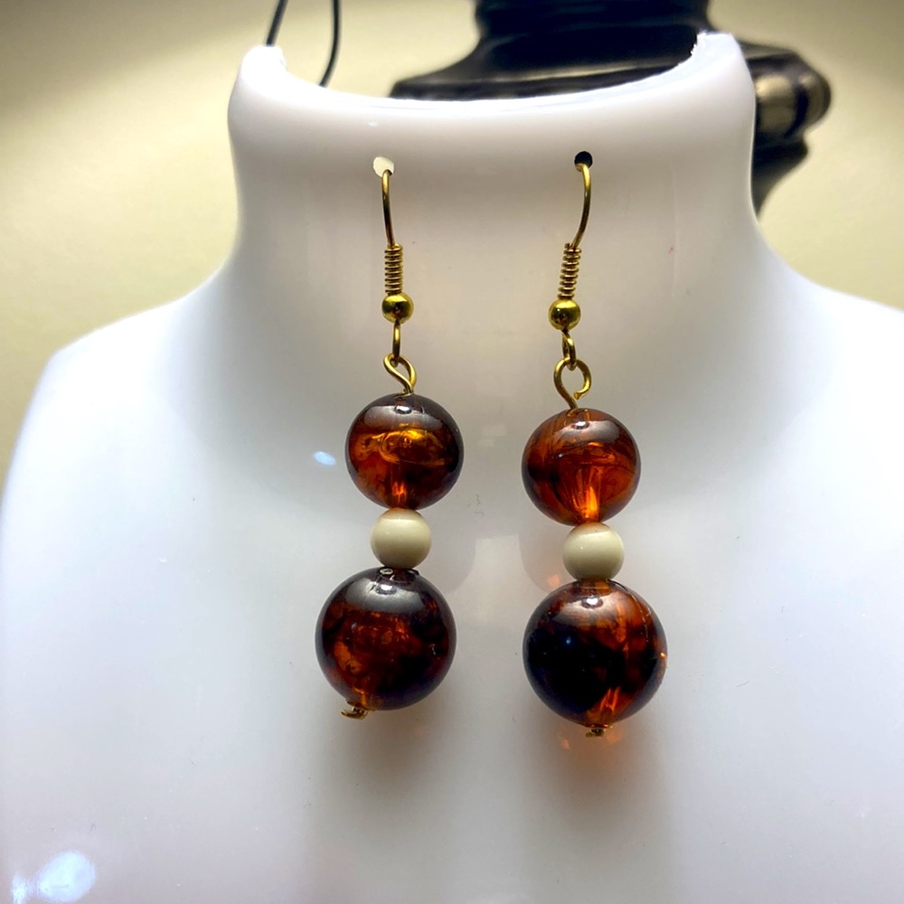 Brown earrings